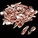 Hotop 50 Pack Snap Hair Clips Hair Barrettes for Kids, Girls and Women, 50 mm (Rose Gold)