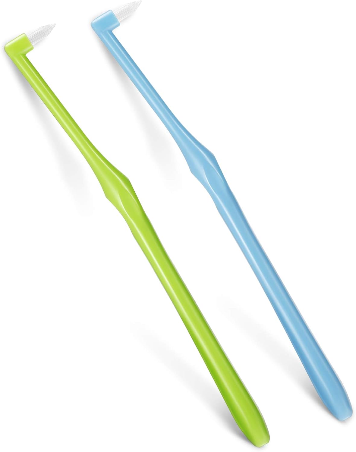 2 Pieces Tuft Toothbrush Tufted Brush, Slim Interspace Teeth Brushes