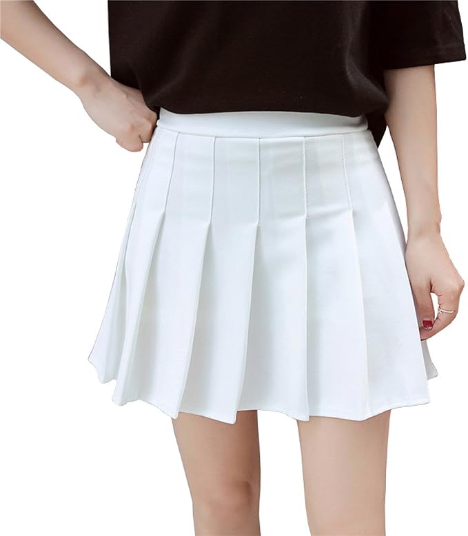 Falda de Tenis blanca, falda plisada corta para mujer Skater, falda aesthetic, falda tableada