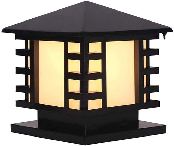 RUXMY Home IP65 wasserdichte Schwarze Säulenleuchte Finish Säule