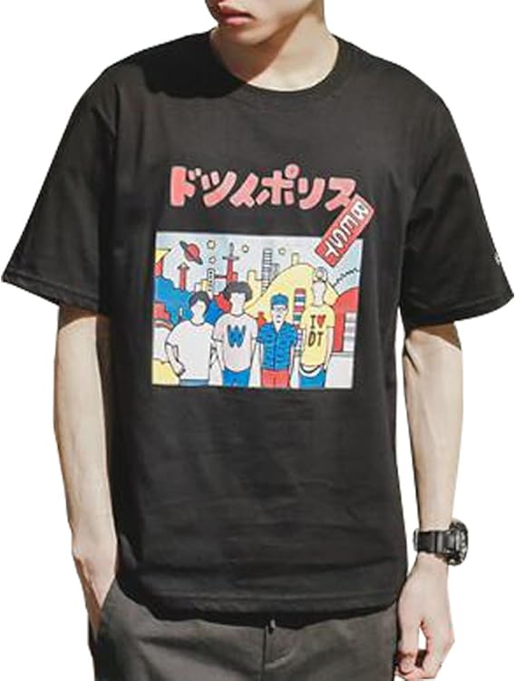 Amazon Shengao夏 メンズ 半袖 大きい サイズ tシャツ ゆとり 半袖 オシャレ アニメ 修身 プリント Tシャツ 丸首 純綿 綿100 Tシャツ ブランド Tシャツ カットソー 通販 Amazon Shengao夏 メンズ 半袖 大きい サイズ tシャツ ゆとり 半袖 オシャレ アニメ 修身 プリント Tシャツ 丸首 純綿 綿100 Tシャツ ブランド Tシャツ カットソー 通販