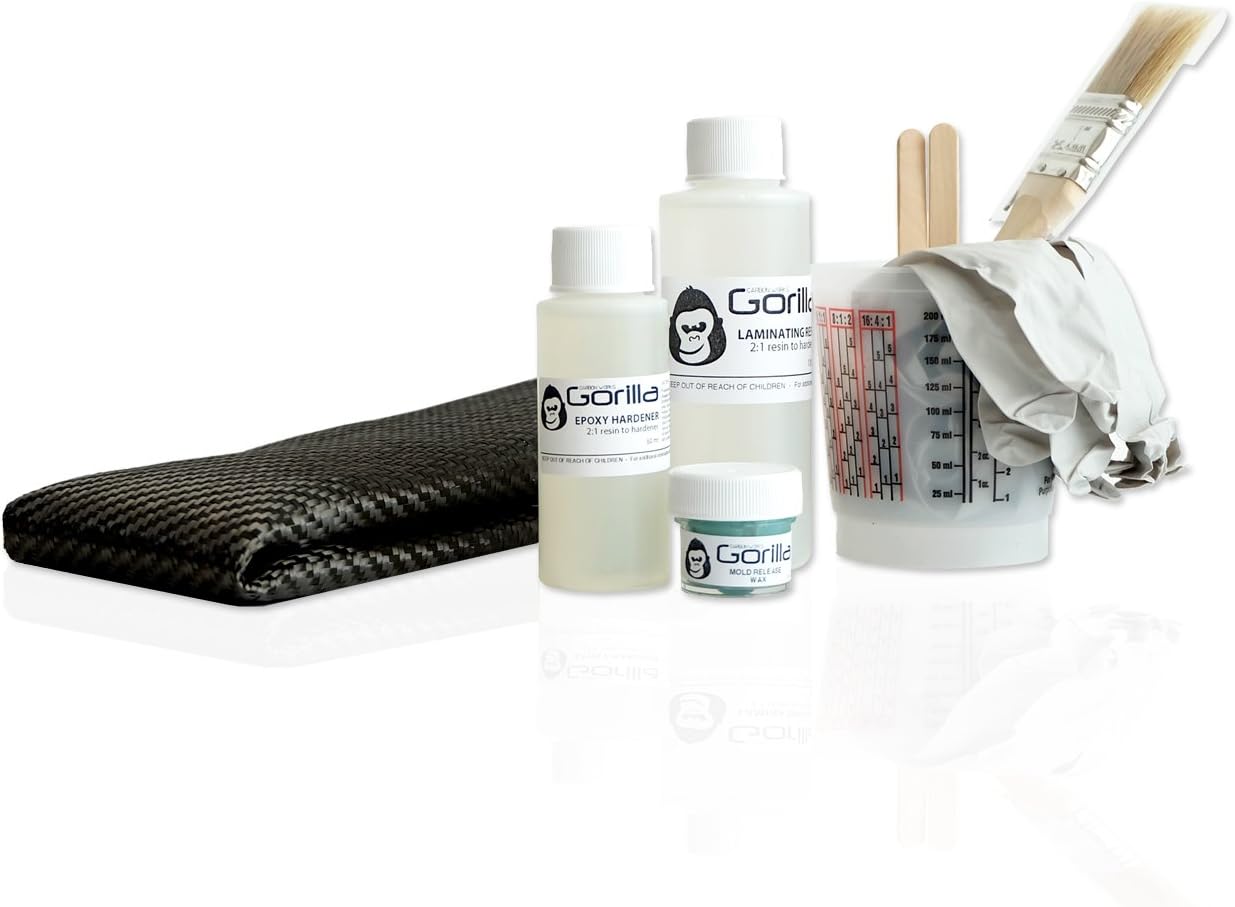 Gorilla Carbonworks Carbon Fiber Composites EasyStart Kit (with resin/epoxy) (39"x6")