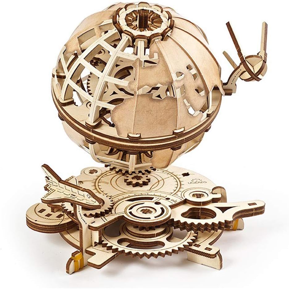 Ugears Phare D’Alexandrie – Puzzle 3D Bois, 340 Pièces, LED USB-C, Cadeau Adulte, 6h De Montage