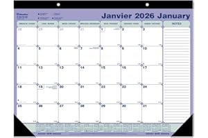 Blueline® 2026 Monthly Desk Pad Calendar, 12 Months, January to December, 21.25" x 16", Bilingual (C181731B-26)