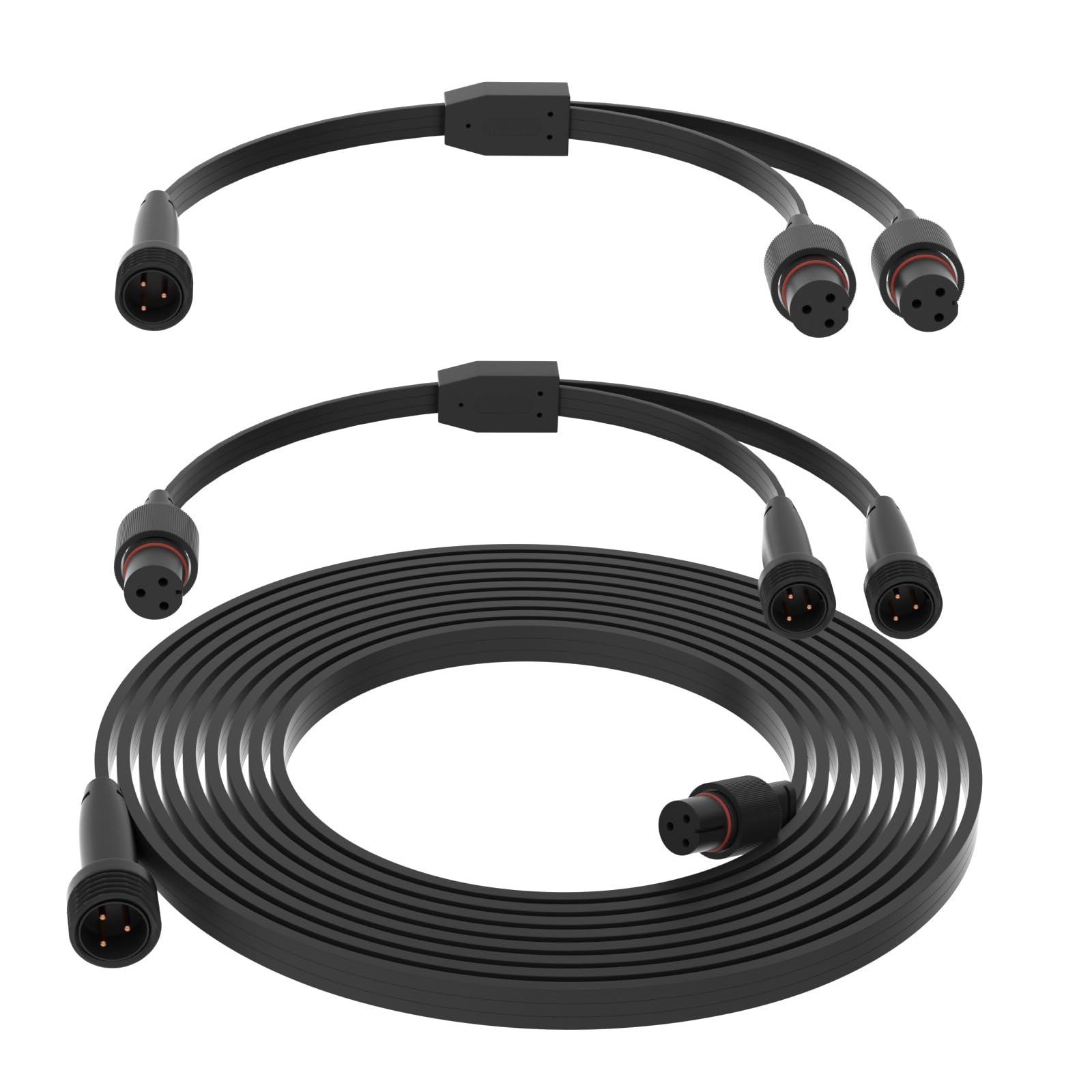 Photo 1 of 32FT Extension Cable Kit for Govee Permanent Outdoor Lighting,Extension Cable Compatible with Govee H705A H705B H705C H706A H706B H706C, IP68 Waterproof Rating(Black)