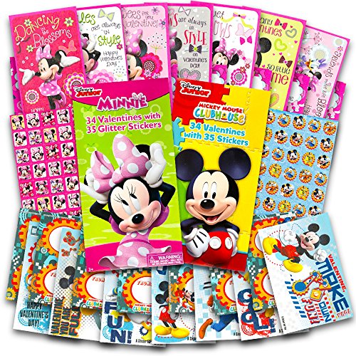 Disney Mickey Mouse and Minnie Mouse Valentines Day Cards ...