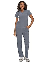floralhue Scrubs for Women, V-Neck Scrubs Top