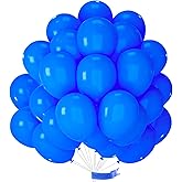 PartyWoo Royal Blue Balloons 50pcs of 12 Inch Dark Blue Latex Balloons for Wedding Baby Shower Gender Reveal Anniversary Graduation Under The Sea Men Birthday Bachelorette Party Decorations Blue-Y5