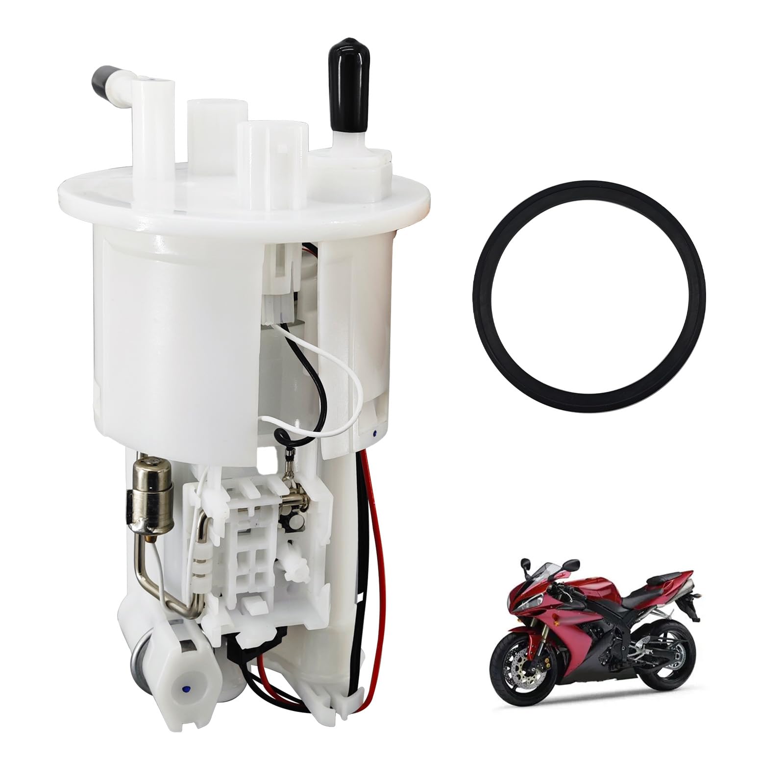 Photo 1 of 5PW-13907-05-00 Fuel Pump Module Assembly with Seal Compatible with Yamaha YZF-R1 2002-2006 Compatible with Yamaha YZF-R6S 2006-2009 Compatible with YZF-R6 2003-2005 Replace# 19B-24486-01-00