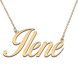 HUAN XUN Customized Custom Simple Any Name Necklace