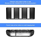 Suptek Remote Control Holder Wall Mount for 3-4 Remotes, Black view 4