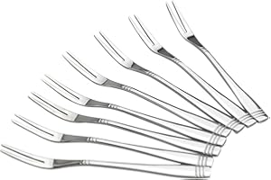 Obston Fruit Forks Set of 12, Mini Forks for Appetizers, Stainless Steel Cocktail Fork