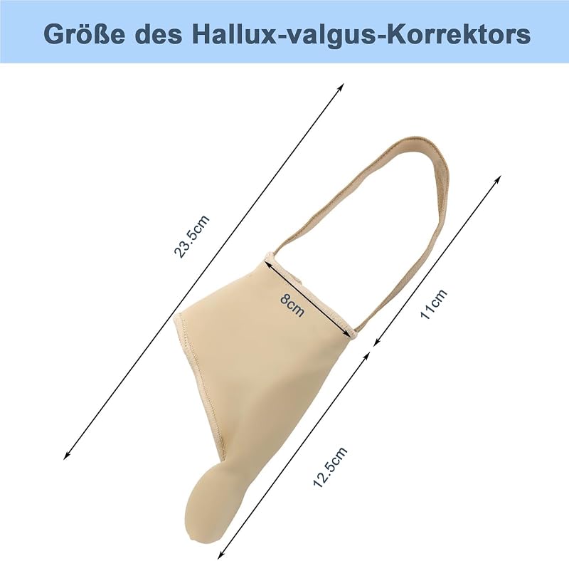 Chaussettes séparateurs d'orteils avec coussinets en gel doux – 2 pièces, respirantes et confortables pour l'avant-pied et les doigts, unisexe, taille 35-45, couleur chair