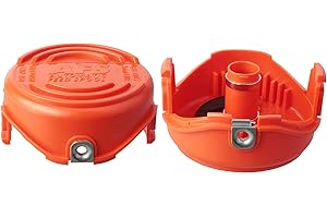 THTEN SF-080 Trimmer Spools Cap Covers Compatible with Black Decker GH3000 LST540 Weed Eater with 90583594 Cap Covers Parts Auto-Feed Single Line (2 Pack)