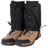 UNIQOCK Waterproof Ankle Gaiters for Hiking Boots and Shoes Lightweight Adjustable Leg Gators for Men