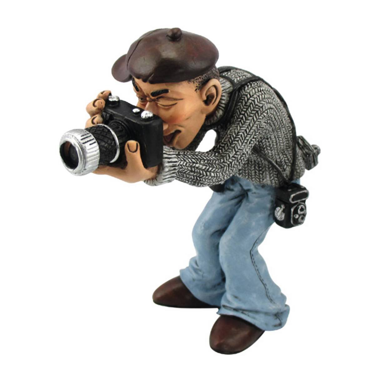 Les Alpes Funny Job - Photography Modern Camera Figurine, Animal, Multicoloured