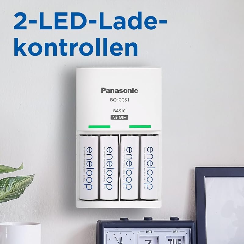 Basis-Ladegerät für 2 oder 4 AA/AAA NI-MH-Akkus