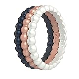 Enso Rings Stackable Beaded Silicone Wedding Ring