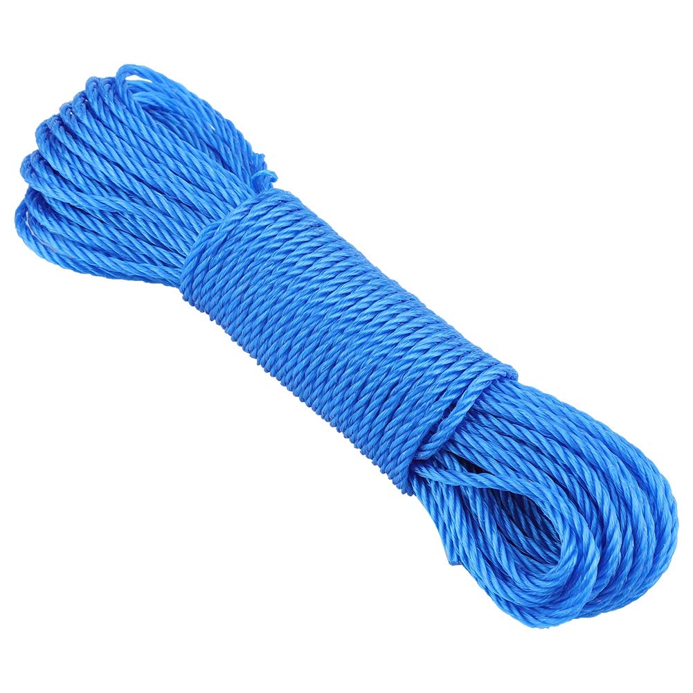 All Purpose Rope 20M Multi-functional Nylon Cord for Camping Outdoor Garden Garage Washing Line Climbing Traction Tying Shade Net Twisted Long Ropes