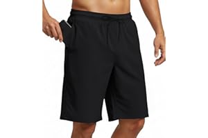Yufawow 9 Inch Men Swim Trunks with Mesh Lining Quick Dry Breathable Pockets for Summer Beach Cruise Water Park Gym Running