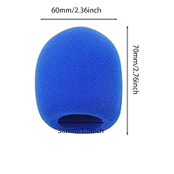 6 PCS Blue Thicken Ball-Type Sponge Foam Mic Cover