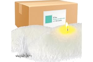 ECLHTLNY 10LB DIY Snow Pearled Candle- Powder Candle Making for Soy Wax Candle Crafts- Natural Candle Making Supplies- HIGH C