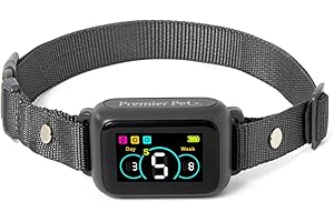 Premier Pet Dog Bark Collar- Waterproof - Rechargeable Digital Bark Collar Anti Barking Collar with 5 Adjustable Sensitivity Levels Dogs