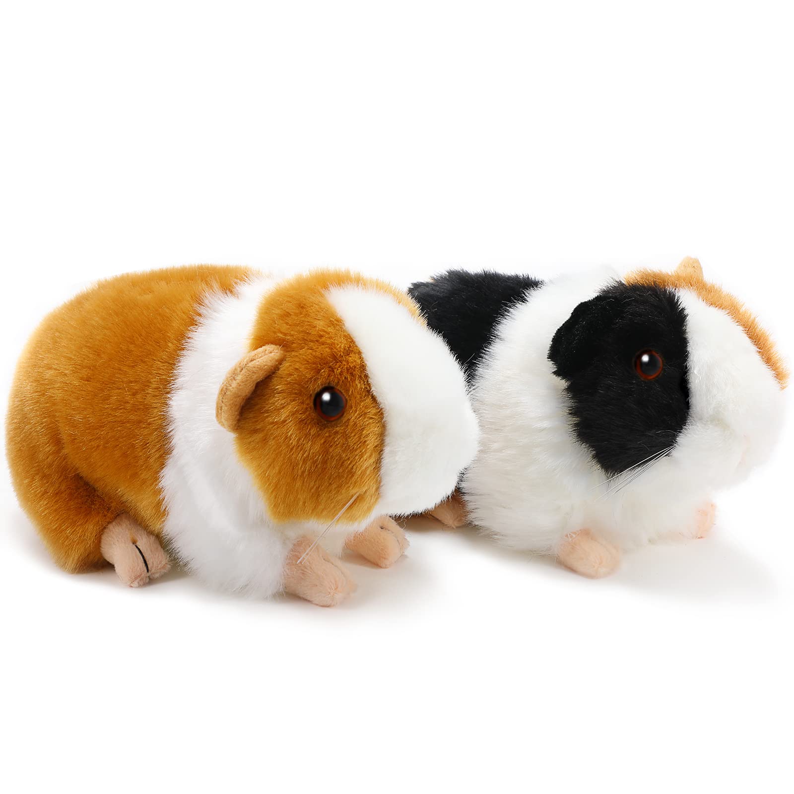 2 Pieces Cute Guinea Pig Plush Toys Stuffed Realistic Stuffed Animals Soft Guinea Pig Doll Toys Decor for Boys Girl Themed Party Supplies ( 8 inch )
