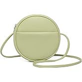 YONBEN Circle Crossbody Bag for Women NYLON Circle Purse with Zipper Adjustable Knot Shoulder Straps