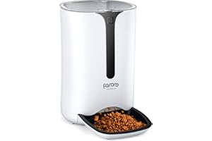 MAXKU Automatic Cat Feeder, Faroro Dog Food Dispenser for Small Pets with Distribution Alarms, Portion Control, Voice Recorder and Programmable Timer for up to 4 Meals per Day
