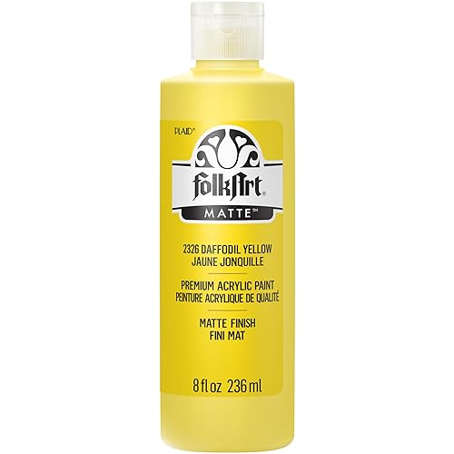 FolkArt Acrylic Craft Paints, Daybreak 8 fl oz Premium Matte Finish Paint, Perfect For Easy To Apply DIY Arts And Crafts, 12067