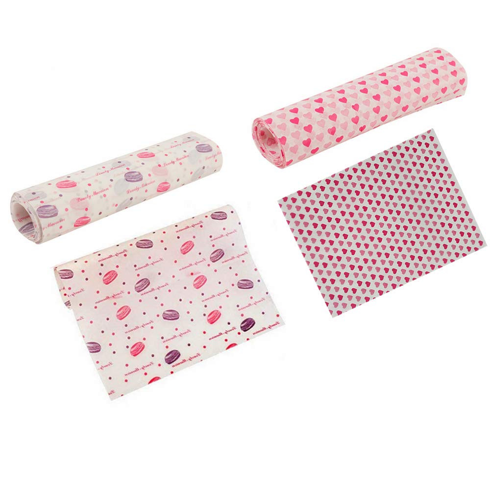 Greaseproof Paper Sheets 100 Pack - Food Grade Wax Paper, Waterproof & Oilproof for Burger, Sandwich, Chips | Baking Sheets, Picnic Basket Liners, Food Wrapping