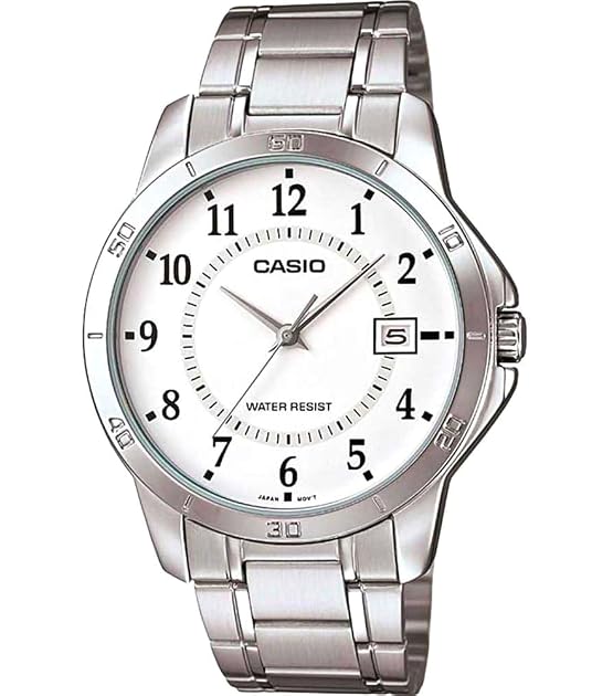 Casio MTP-V004D-7B White Dial Stainless Steel Watch