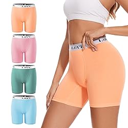 ALLBASE Womens Boxer Briefs Soft Modal High Waisted
