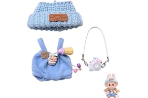 HEPHYCE 2025 New Clothes for Labubu Outfit, Exquisite Accessories for Labubu,Cute Clothes Set for 17 cm Labubu Accessories (#C)