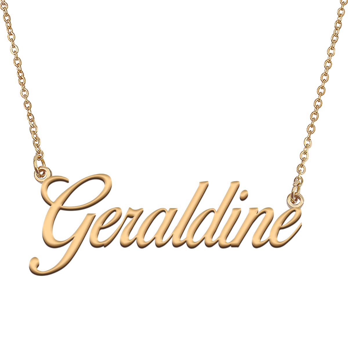 HUAN XUN Customized Custom Simple Any Name Necklace