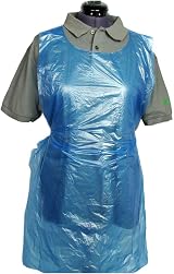 REAL ACCESSORIES Antibacterial Disposable Aprons Roll 200 Blue 69x117cm Shop view 3