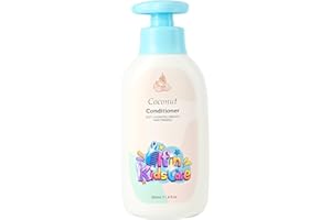 Elfin Kids Care Conditioner – Ultra-Rich, Moisturizing & Detangling Formula with Vitamin E & Pro-Vitamin B5 - Kid-Friendly Scents For All Hair Types (Coconut)