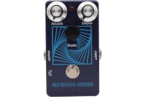 Funien ELF SPRING REVERB Pedal Vintage Simulation Guitar Effects Pedal Adjustable PreDelay for Electric Guitar, Dark Blue