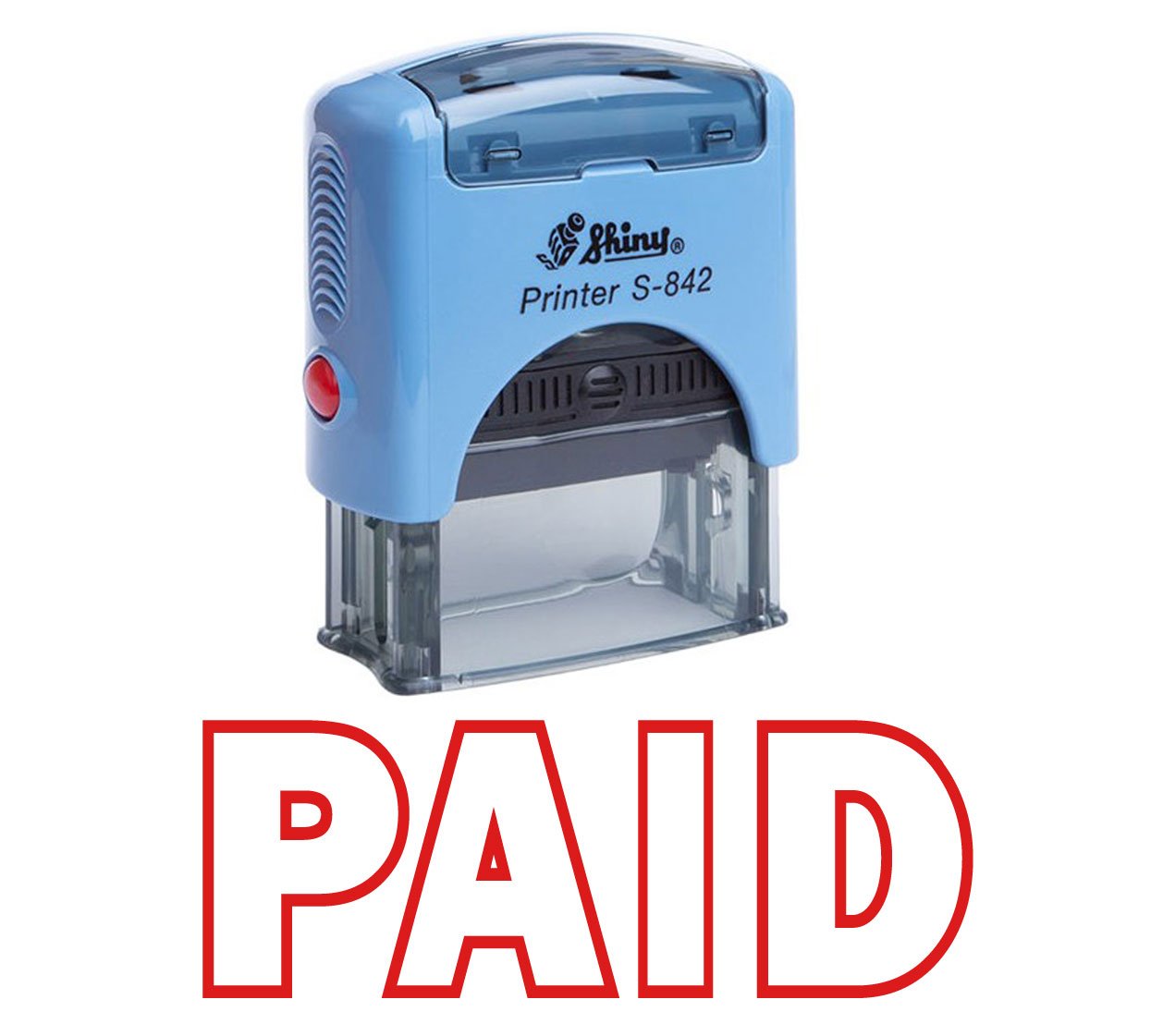 Printtoo Paid Self Inking Rubber Stamp Office Stationery Custom Shiny Stamp
