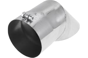 Motoforti 4" ID Inlet Turn Down Exhaust Tip T304 Stainless Steel Surface Polishing Mandrel Bend Elbow Tube 9.1" Overall Lengt