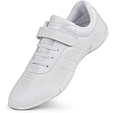 Smapavic Cheer Shoes for Youth Girls White Cheerleading Athletic Dance Shoes Tennis Sneakers for Competition Sport Training