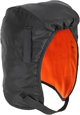 Ergodyne 16840 Winter Hard Hat Liner Thermal Fleece Chin Length Black N-Ferno view 1
