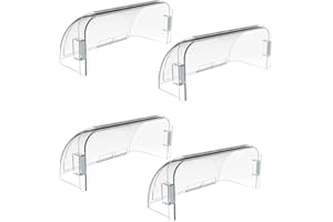 KOHUIPU Register Vent Deflector with Neodymium Magnets - Air Vent Deflector for Floor, Sidewall, and Ceiling (4 Pack, Clear)