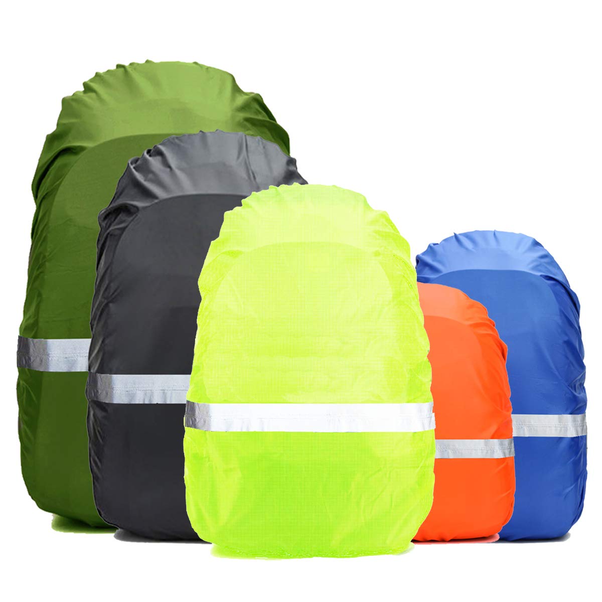 Photo 1 of Frelaxy Hi-Visibility Backpack Rain Cover with Reflective Strip 100% Waterproof Ultralight Backpack Cover, Storage Pouch, Anti-Slip Cross Buckle Strap, for Hiking, Camping, Biking, Outdoor, Traveling