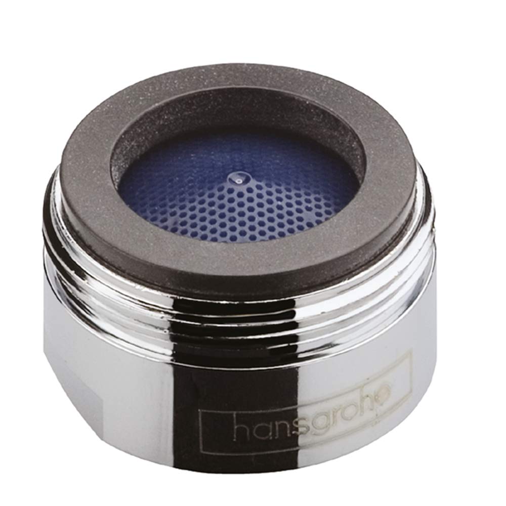 hansgrohe QuickClean Aerator M24x1 Without Water Dimmer for Bath Spout, Chrome, 13914000