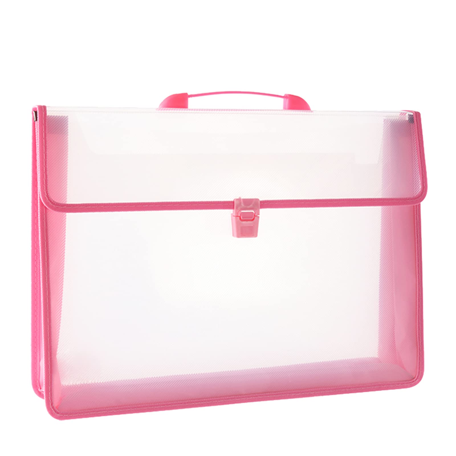 Photo 1 of 12x16.5 Portfolio A3 PP Plastic Transparent Oxford Cloth Edge Waterproof Pink 1 Pack