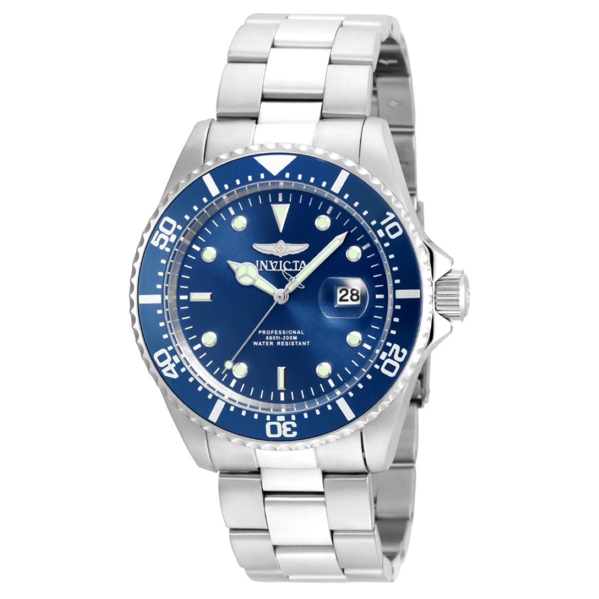Invicta Pro Diver 22019 Men's Watch - Waterproof - Analogue - Quartz Movement - stainless steel with blue dial - 43mm — image 1