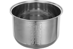 ULTECHNOVO 5l Stainless Steel Electric Rice Cooker Inner Pot Non-Stick Replacement Pan Suitable for Multi-Cooker Steaming and