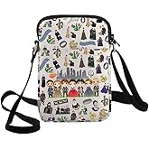 G2TUP Outlander Crossbody Bag Kainan & Freya Fans Gift Sassenach Dragonfly Travel Shoulder Bag Outlander Merch